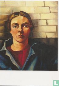 Zelfportret tegen muur, 1925