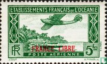 Aircraft, overprint "France libre"