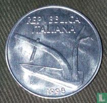 Italië 10 lire 1998 (type 2)