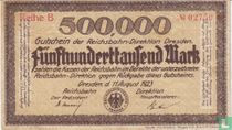 Dresden 500.000 Mark 1923