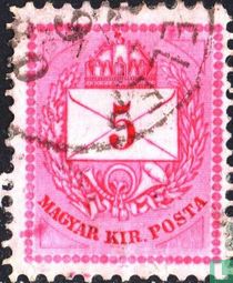 Brief, Krone und Posthorn