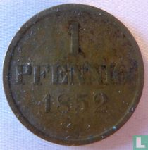 Brunswijk-Wolfenbüttel 1 pfennig 1852