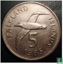 Falkland Islands 5 pence 1985