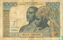 Ouest Afr stat. 1000 Francs 103Ad