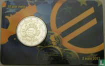 Pays-Bas 2 euro 2012 (coincard) "10 years of euro cash"