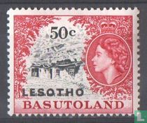 Zegels van Basutoland, met opdruk