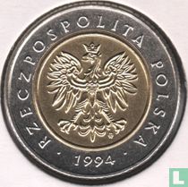 Pologne 5 zlotych 1994 acheter