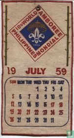 Souvenir badge 10th World Jamboree - Calender