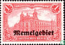 German stamp with overprint