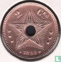 Kongo-Vrijstaat 2 centimes 1888
