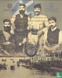 Grèce 2 euro 2013 (folder) "100 years of Union Greece and Crete"