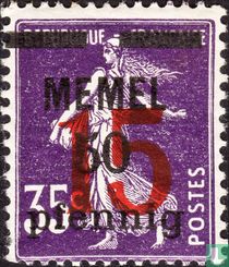 Sower, with double overprint