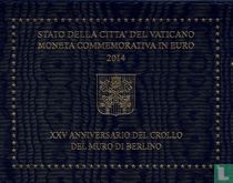 Vatican 2 euro 2014 (folder) "25th Anniversary fall of the Berlin Wall"