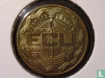 Nederland 1 ECU 1990 Deventer 1000 jaar muntslag (messing)