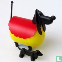 Chien avec chiot