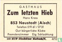 Zum letzten Hieb - Hans Kress