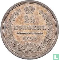 Russie 25 kopecks 1856
