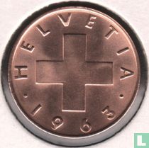 Switzerland 2 rappen 1963