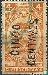 Belastingzegel met opdruk