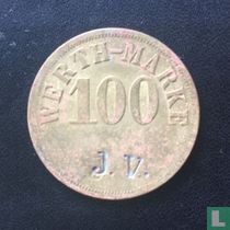 Werth-Marke 100 J. V.