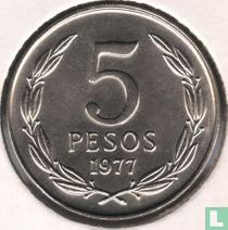 Chile 5 pesos 1977