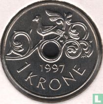 Norway 1 krone 1997 for sale