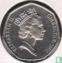 Gibraltar 50 pence 1994 "Christmas"