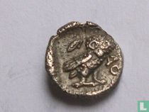 Oude Griekenland - Attica, Athene  AR obol  500-480 BCE
