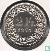 Schweiz 2 Franc 1974