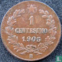 Italien 1 Centesimo 1905 (5 tief und Abstand)