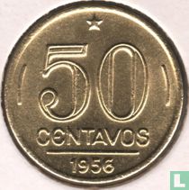Brazilië 50 centavo 1956 (type 1)