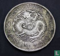 China Empire - He Nan Province (guangxu sichuan) 7 Mace & 2 Candareens  early 1900s