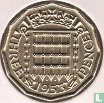 Royaume-Uni 3 pence 1953 acheter