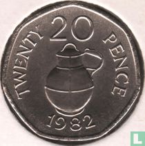 Guernsey 20 pence 1982