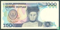 Indonesia 1,000 Rupiah 1987
