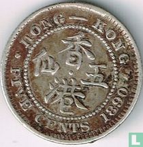 Hongkong 5 Cent 1890 (H)