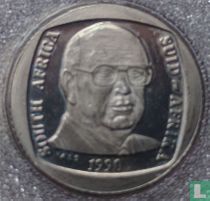 Afrique du Sud 1 rand 1990 (cuivre recouvert de nickel) "The end of Pieter Willem Botha's presidency"