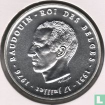 Belgien 250 Franc 1976 (PROOFLIKE - FRA) "25 years Reign of King Baudouin"