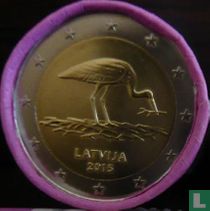 Lettonie 2 euro 2015 (rouleau) "The black stork"