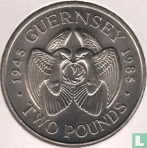 Guernsey 2 pounds 1985 "40th anniversary of Liberation from German occupation"