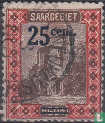 Tower in Mettlach, with overprint