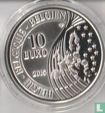 Belgium 10 euro 2015 (PROOF) "70 Years of Peace in Europe"
