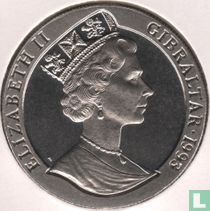 Gibraltar 1 crown 1993 "U.S.S. Philadelphia"