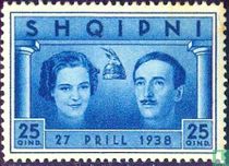 Marriage of King Zog with Countess Geraldine