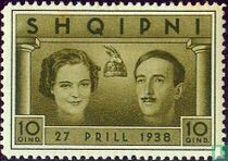 Marriage of King Zog with Countess Geraldine