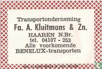 Transportonderneming Fa. A. Kluitmans & Zn.