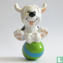 Samson sur un ballon ovale