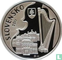 Slovakia 10 euro 2011 (PROOF) "100th anniversary of the birth of Jan Cikker"