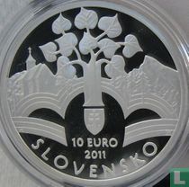 Slovakia 10 euro 2011 (PROOF) "150th anniversary of the adoption of the Slovak Nation Memorandum"