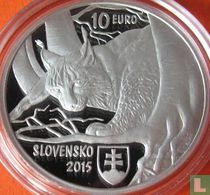 Slovakia 10 euro 2015 (PROOF) "Primeval beech forest of the Carpathians"